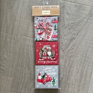 NEW Clementine Christmas Gift Card Boxes Set of 3